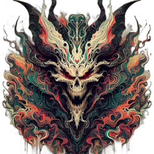 dragon, mask, creature, face transparent PNG cut-out