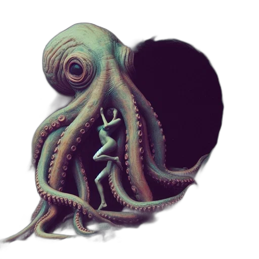 creature, animal, mask, staff transparent PNG cut-out