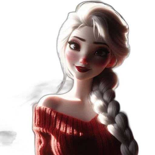 dress, face, crown, fantasy art transparent PNG cut-out