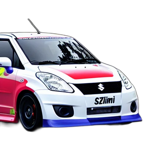 car, 3d render, anime, photorealistic transparent PNG cut-out