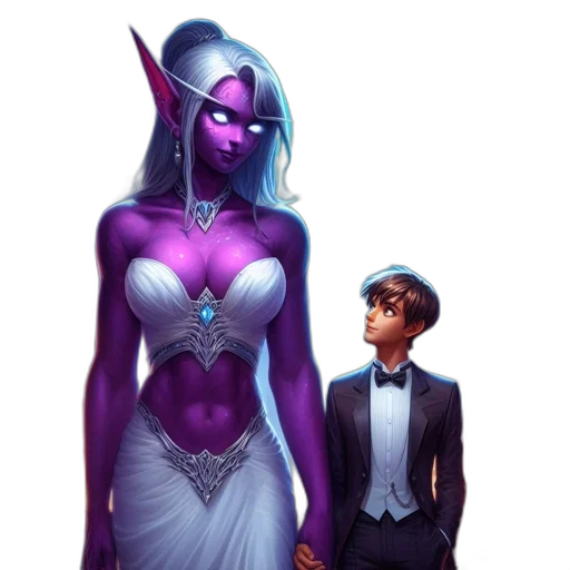 dress, concept art, fantasy art, comic book art transparent PNG cut-out