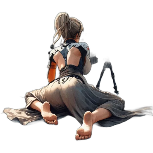 dress, weapon, staff, sword transparent PNG cut-out