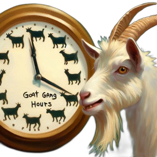 concept art, goat, head, depicted transparent PNG cut-out