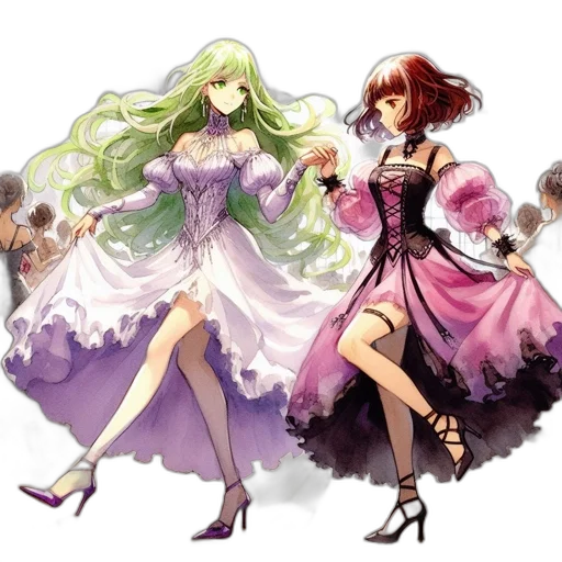 dress, concept art, fantasy art, pixel art transparent PNG cut-out