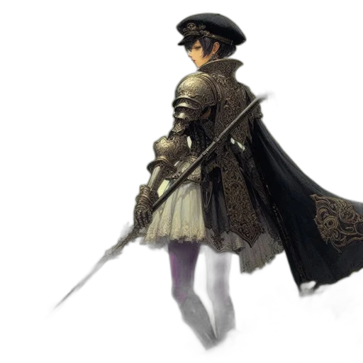 sword, staff, jacket, weapon transparent PNG cut-out