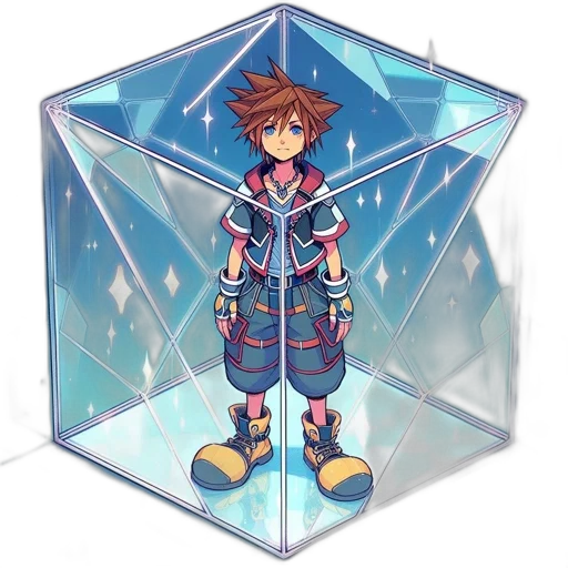 jacket, sword, umbrella, pixel art transparent PNG cut-out