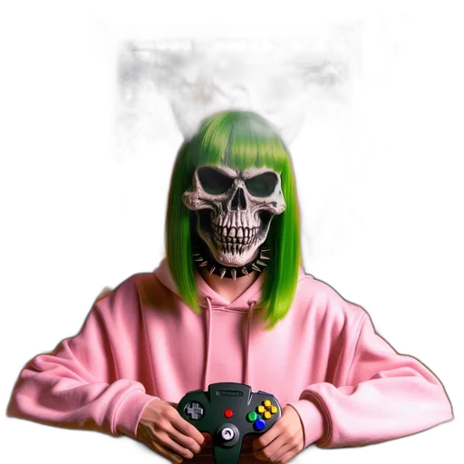 mask, jacket, face, cyberpunk transparent PNG cut-out