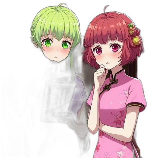 dress, staff, flower, mask transparent PNG cut-out