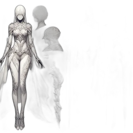 dress, creature, concept art, fantasy art transparent PNG cut-out