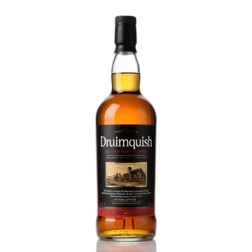 bottle, whisky, black, label transparent PNG cut-out