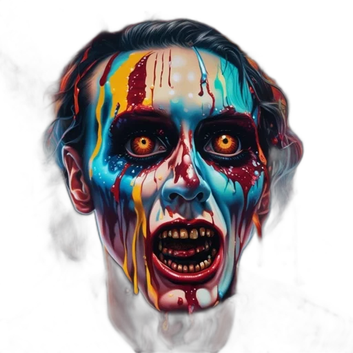 face, mask, creature, concept art transparent PNG cut-out