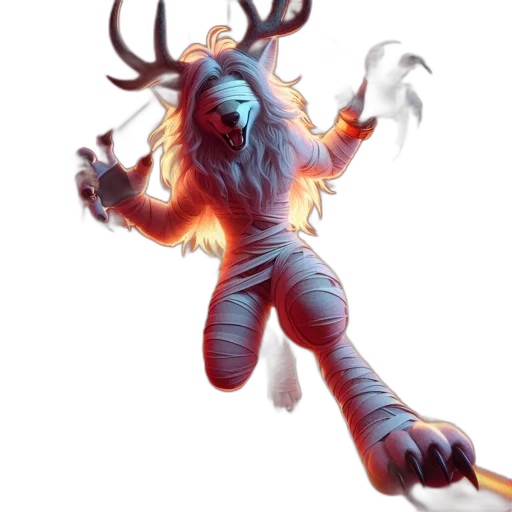 creature, staff, mask, animal transparent PNG cut-out