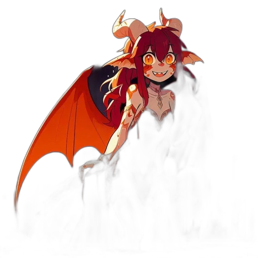dragon, creature, staff, animal transparent PNG cut-out
