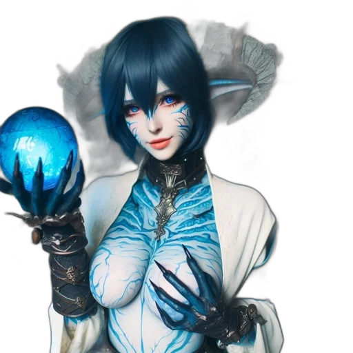 staff, mask, fantasy art, concept art transparent PNG cut-out