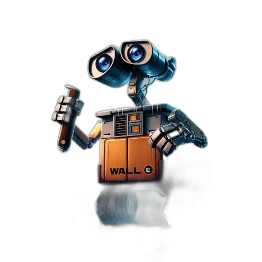 robot, weapon, concept art, 3d render transparent PNG cut-out