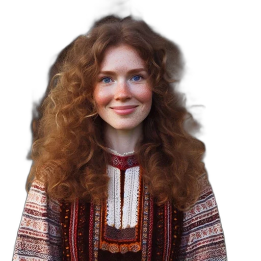 hair, face, dress, jacket transparent PNG cut-out