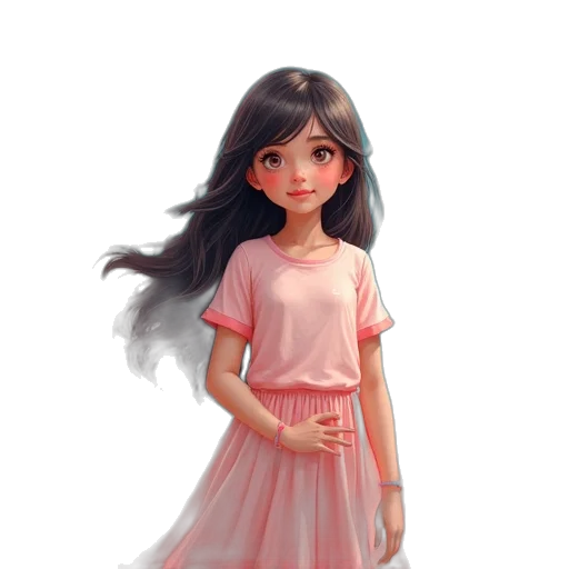 dress, jewelry, concept art, 3d render transparent PNG cut-out