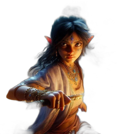 staff, fantasy art, concept art, photorealistic transparent PNG cut-out
