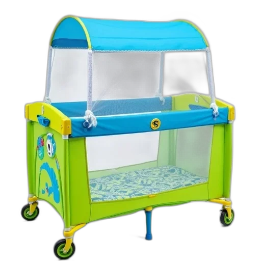 furniture, colorful, children, playpen transparent PNG cut-out