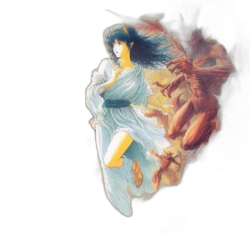 dragon, dress, fantasy art, concept art transparent PNG cut-out