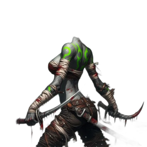 creature, weapon, staff, robot transparent PNG cut-out