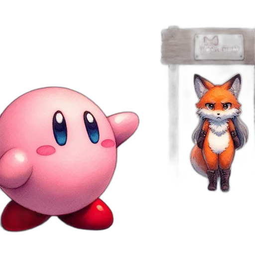 animal, concept art, 3d render, pixel art transparent PNG cut-out