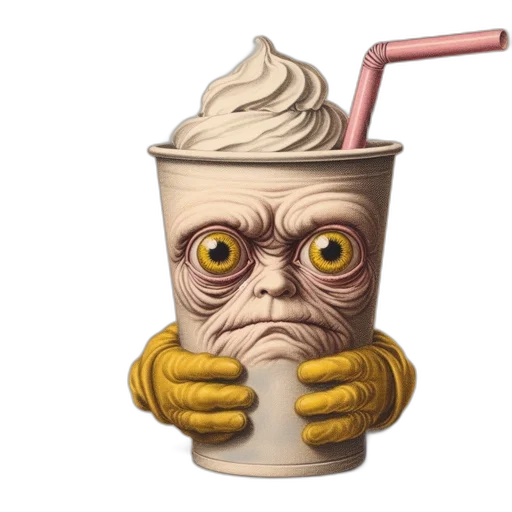 food, staff, creature, 3d render transparent PNG cut-out