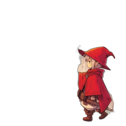 dragon, hat, staff, dress transparent PNG cut-out