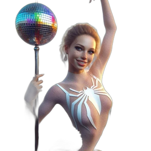 staff, 3d render, concept art, vaporwave transparent PNG cut-out
