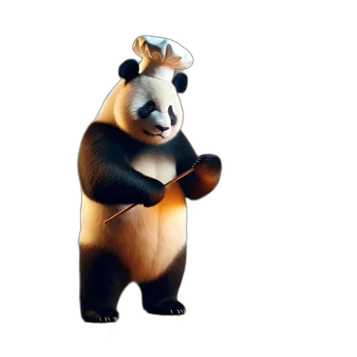 animal, staff, 3d render, concept art transparent PNG cut-out
