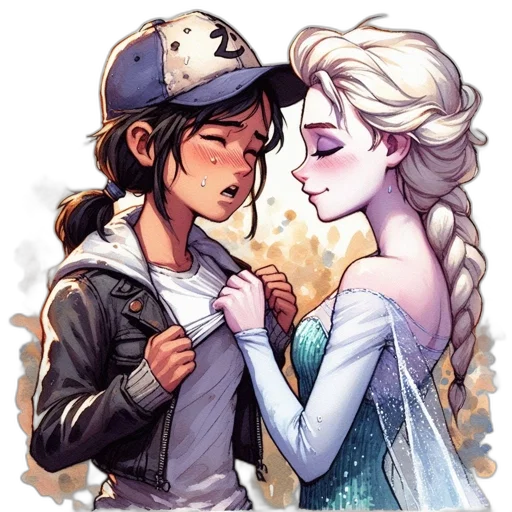 comic book art, pixel art, fantasy art, watercolor transparent PNG cut-out