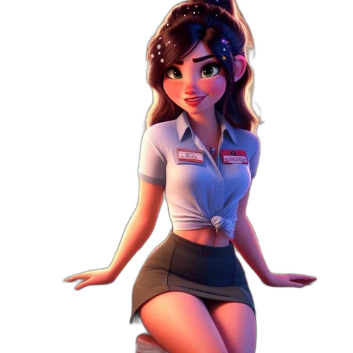 staff, dress, concept art, 3d render transparent PNG cut-out