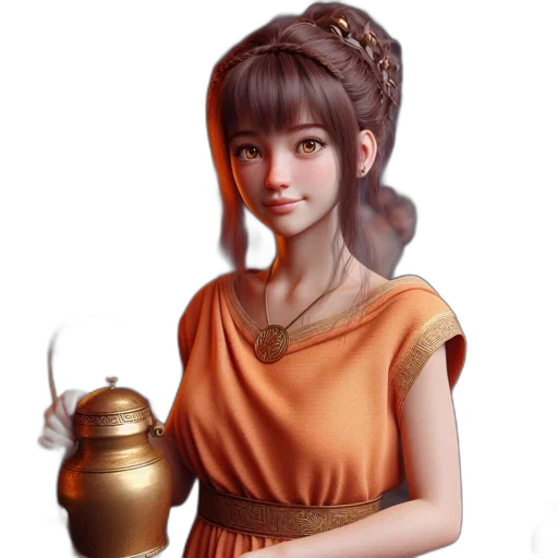 staff, dress, jewelry, crown transparent PNG cut-out