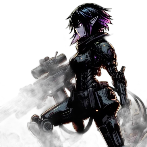 weapon, robot, sword, concept art transparent PNG cut-out