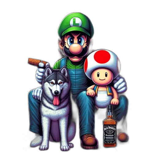 bottle, animal, pixel art, concept art transparent PNG cut-out