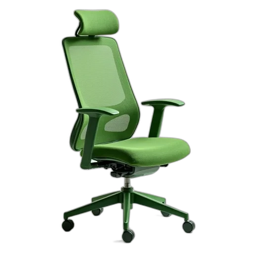 furniture, 3d render, green, high transparent PNG cut-out