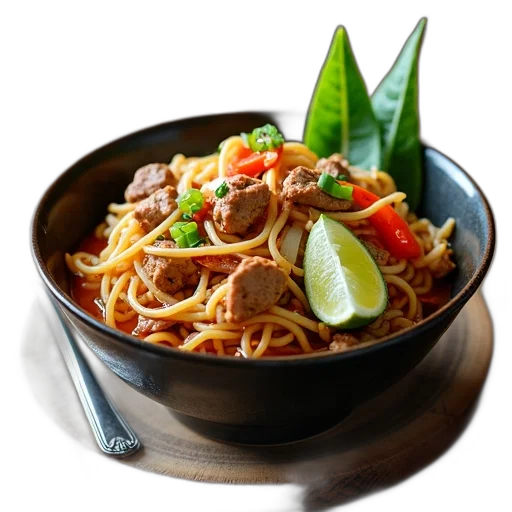 food, photorealistic, 3d render, bowl transparent PNG cut-out