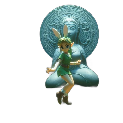 3d render, concept art, vaporwave, fantasy art transparent PNG cut-out