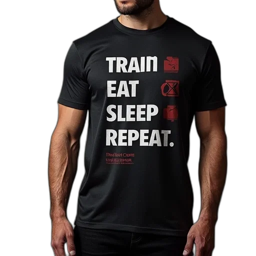 train, eat, sleep, repeat transparent PNG cut-out