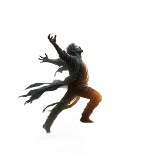 creature, mask, staff, dragon transparent PNG cut-out