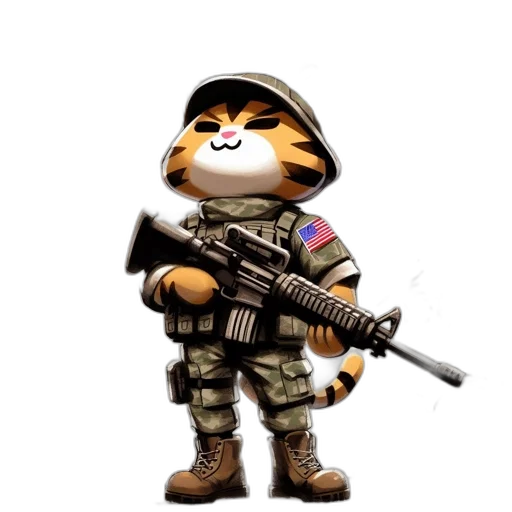 weapon, animal, staff, jacket transparent PNG cut-out