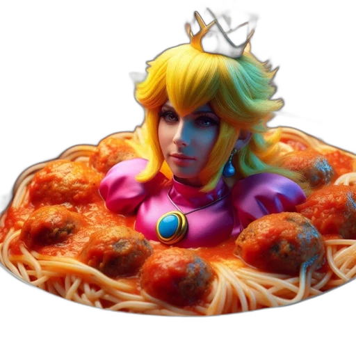 food, crown, 3d render, concept art transparent PNG cut-out