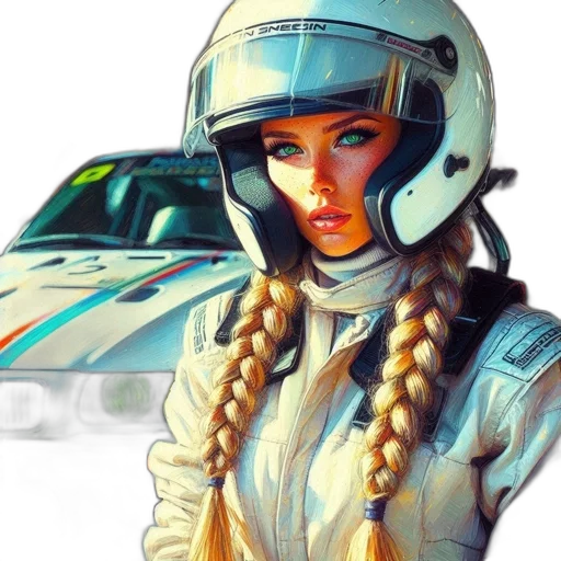 car, robot, face, concept art transparent PNG cut-out