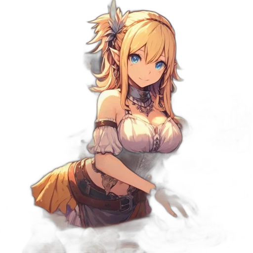 dress, dragon, staff, crown transparent PNG cut-out