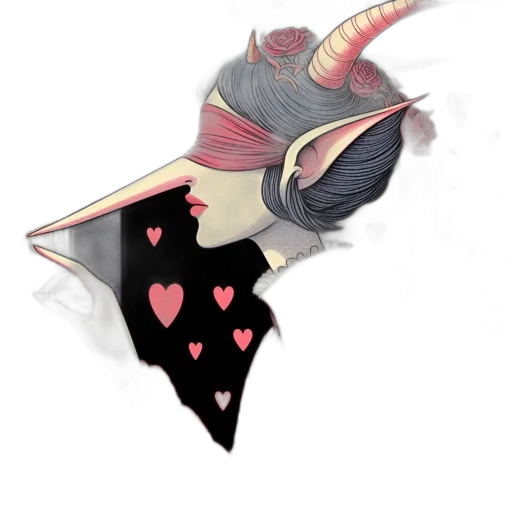 mask, hat, dragon, staff transparent PNG cut-out
