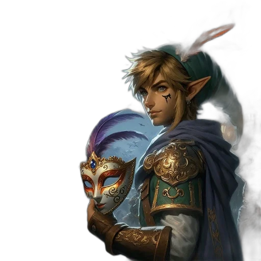 mask, face, staff, sword transparent PNG cut-out