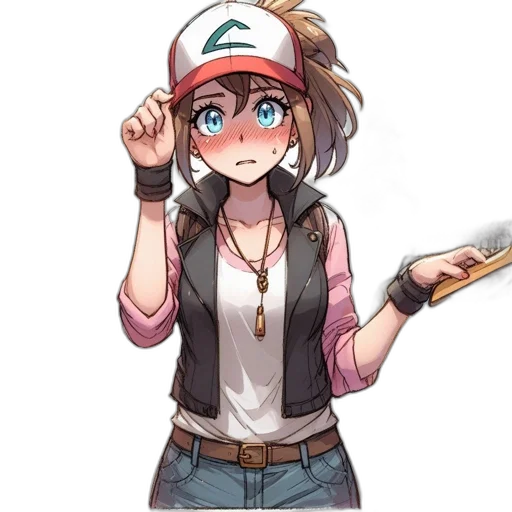 hat, staff, weapon, face transparent PNG cut-out