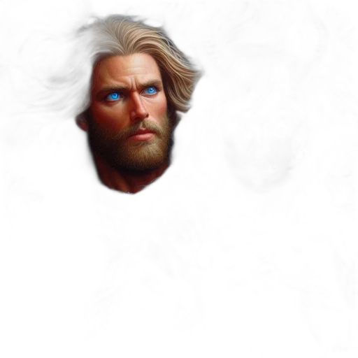 face, hair, sword, weapon transparent PNG cut-out
