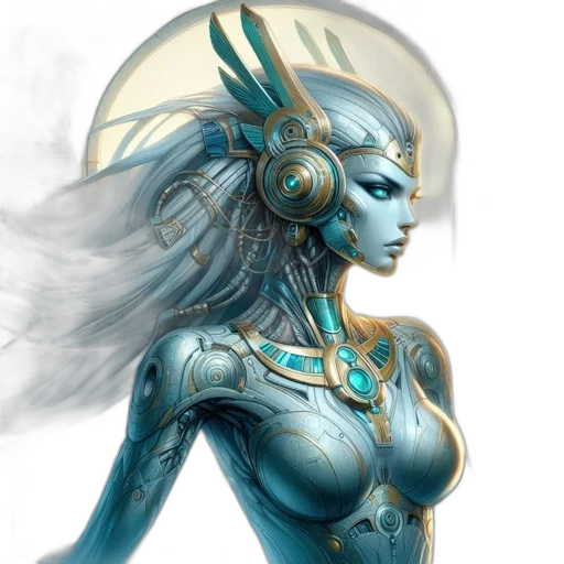 robot, fantasy art, concept art, comic book art transparent PNG cut-out