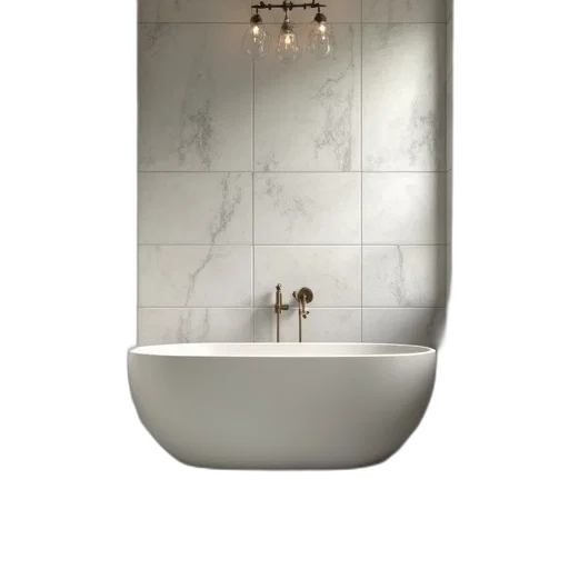 3d render, photorealistic, bathroom, dirty transparent PNG cut-out